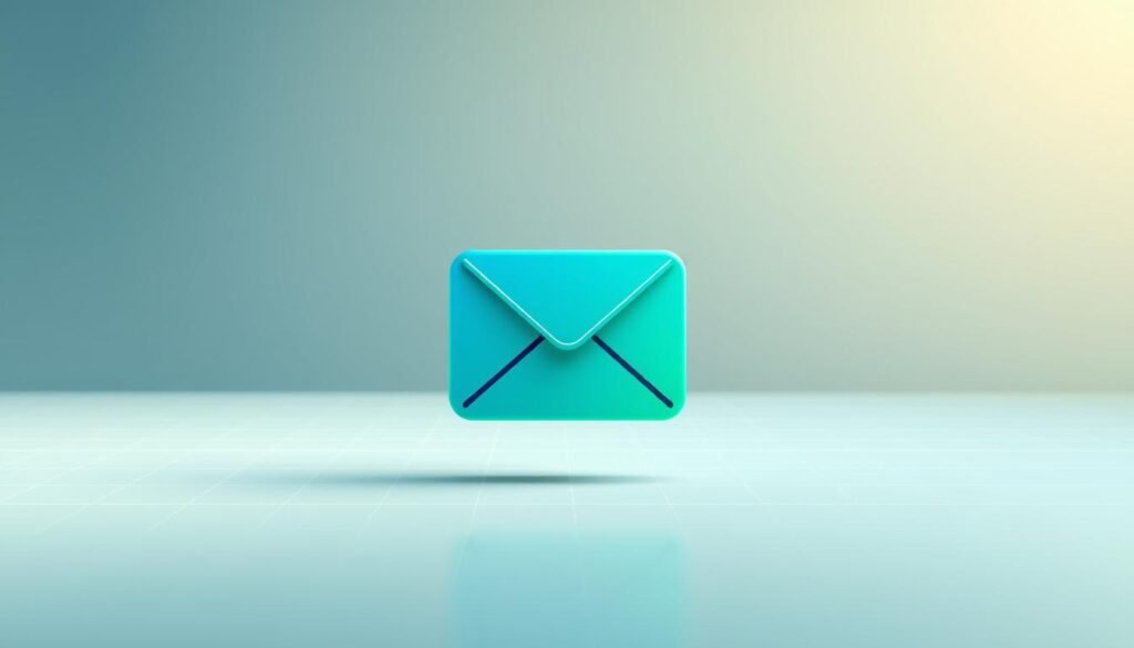 A modern and minimalist email delivery confirmation illustration. In the foreground, a stylized envelope icon in shades of blue and green, conveying a sense of security and reliability. The middle ground features a subtle grid pattern, representing the seamless integration of email systems. The background is a soft, gradient-based texture in calming hues, creating an elegant and professional atmosphere. Lighting is soft and diffused, with a slight vignette effect to draw the viewer's focus. The overall composition aims to visually communicate the idea of guaranteed email delivery, in line with the section title.