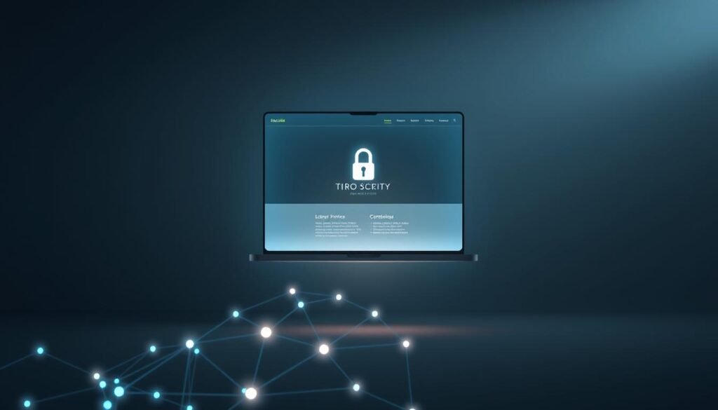 A sleek, modern website interface floats in a minimalist, dimly-lit environment. The screen glows with a sense of security, showcasing a padlock icon and elegant typography. In the foreground, a stylized network diagram pulses with digital energy, representing the robust infrastructure powering the website's protection. Subtle lighting creates depth and atmosphere, while a neutral color palette evokes a sense of trust and reliability. The overall composition conveys the seamless integration of state-of-the-art security measures, ensuring a safe and enjoyable user experience. A sleek, modern website interface floats in a minimalist, dimly-lit environment. The screen glows with a sense of security, showcasing a padlock icon and elegant typography. In the foreground, a stylized network diagram pulses with digital energy, representing the robust infrastructure powering the website's protection. Subtle lighting creates depth and atmosphere, while a neutral color palette evokes a sense of trust and reliability. The overall composition conveys the seamless integration of state-of-the-art security measures, ensuring a safe and enjoyable user experience.