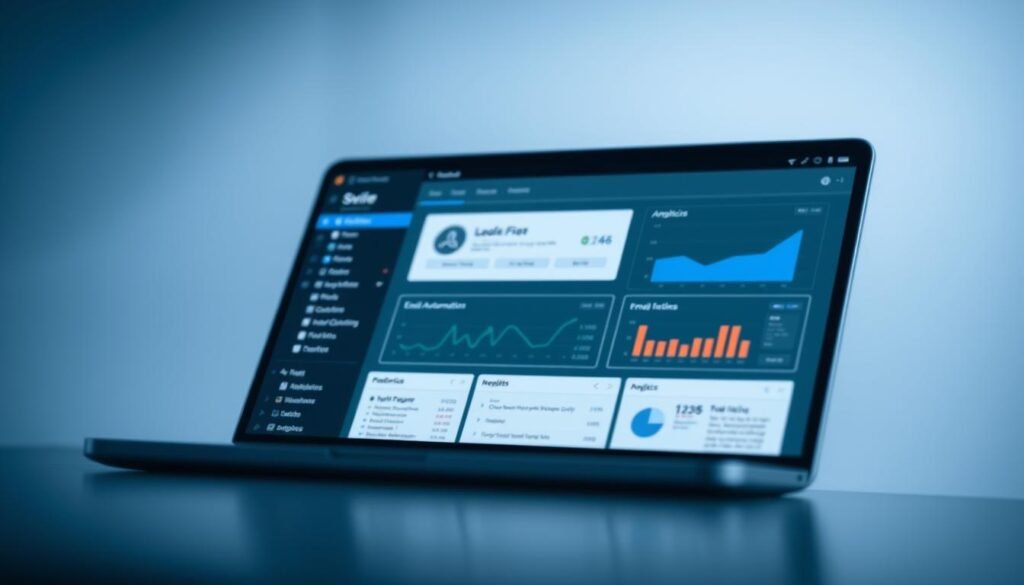 a close-up shot of a lead generation tool, showcasing its cost-effective features. The tool is depicted as a sleek, modern software interface with intuitive controls and a clean, minimalist design. The background is a soft, blurred gradient in shades of blue and gray, creating a professional, enterprise-grade aesthetic. The foreground highlights the tool's key functionalities, such as lead capture forms, email automation, and analytics dashboards, all presented in a visually appealing and easy-to-understand manner. The lighting is soft and diffused, creating a subtle, high-quality look that emphasizes the tool's sophisticated and practical nature. The overall composition and styling convey the message that this lead generation tool is a wise investment, delivering powerful results without breaking the bank. a close-up shot of a lead generation tool, showcasing its cost-effective features. The tool is depicted as a sleek, modern software interface with intuitive controls and a clean, minimalist design. The background is a soft, blurred gradient in shades of blue and gray, creating a professional, enterprise-grade aesthetic. The foreground highlights the tool's key functionalities, such as lead capture forms, email automation, and analytics dashboards, all presented in a visually appealing and easy-to-understand manner. The lighting is soft and diffused, creating a subtle, high-quality look that emphasizes the tool's sophisticated and practical nature. The overall composition and styling convey the message that this lead generation tool is a wise investment, delivering powerful results without breaking the bank.