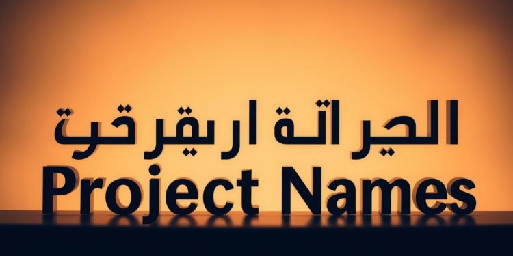 اسماء مشاريع مميزة