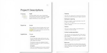 نموذج وصف مشروع