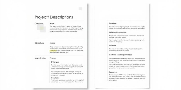 نموذج وصف مشروع