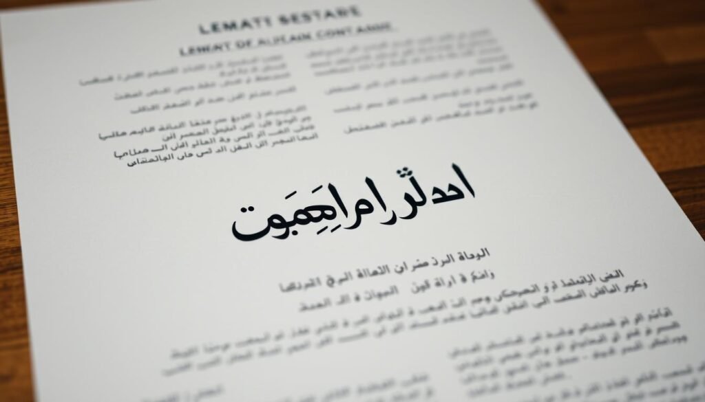 A detailed contract document with Arabic script, showcasing the legal validity and authenticity of a company's founding agreement. The foreground features the central text "صلاحية العقد" prominently displayed in an elegant Arabic calligraphic style, conveying the legal authority and legitimacy of the contract. The middle ground shows the intricate, formal structure of the document, with neatly organized sections and paragraphs. The background depicts a subtle, high-contrast texture, like parchment or aged paper, adding a sense of tradition and weight to the legal proceedings. The lighting is soft and evenly distributed, creating a formal, official atmosphere. The camera angle is slightly elevated, giving the viewer a sense of the document's significance and importance.