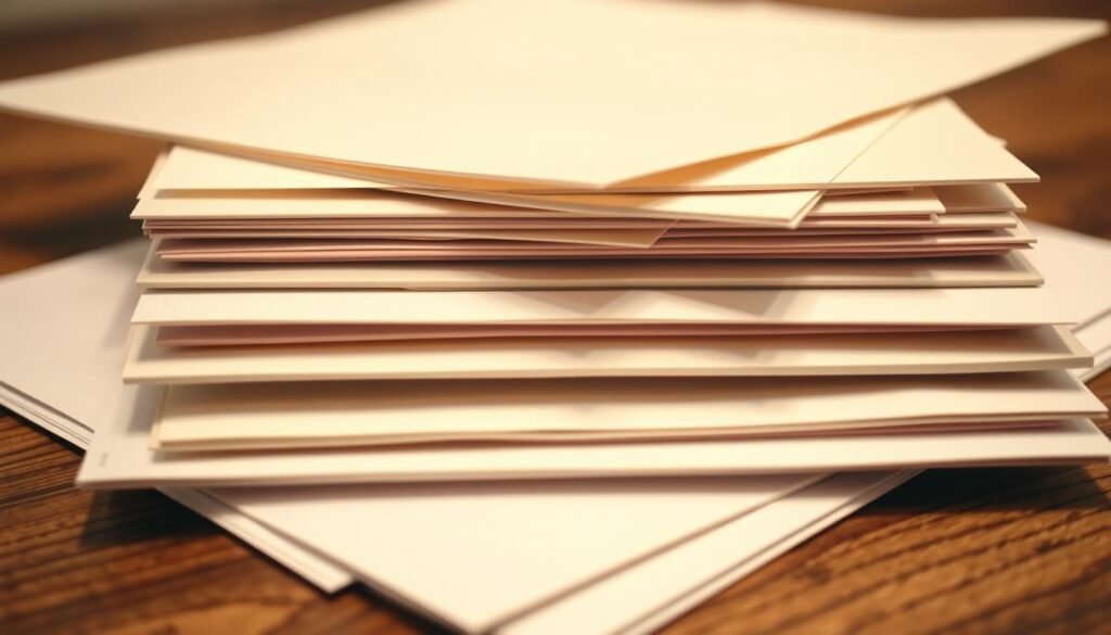 A well-organized and official-looking stack of legal documents, neatly arranged on a wooden desk or table. The documents have a formal, authoritative appearance, with clean, crisp edges and a muted color palette, perhaps in shades of beige, cream, and light gray. Soft, directional lighting illuminates the papers, casting subtle shadows and highlights that convey a sense of importance and professionalism. The overall scene exudes an atmosphere of diligence, attention to detail, and the careful handling of essential business paperwork required for a company's establishment.