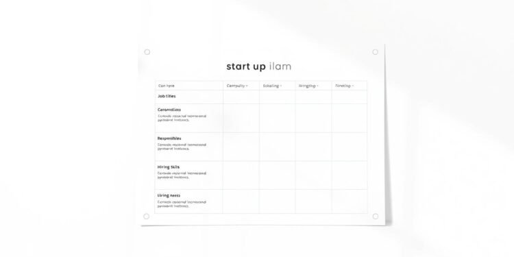 hiring plan template for startups
