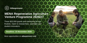MENA Regenerative Agriculture Venture Programme 2026/27, deadline 15 November 2026, Atlaspreneur